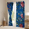 thumbnail image 3 of Castle Fairy Floral Butterflies Birds Blackout Curtains Set of 2 (52x84 Each) for Teens Adults,Retro Vintage Luxury Aesthetic Window Curtains,Chic Flowers Blossoms Curtains and Drapes, 3 of 6