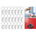 thumbnail image 2 of Abbracc 50 Pcs 25mm Key Blank Open Jump s Key Chain Findings Split s Jewelry, 2 of 9