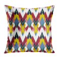 thumbnail image 1 of BOSDECO Bleu Abstrait Ikat Aztec Classique Ethnique Graphique Taie d'Oreiller Housse d'Oreiller 20x20 Pouces, 1 of 1