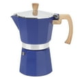 thumbnail image 2 of Domqga Blue Aluminum Octagonal Moka Pot Coffee Maker, 2 of 8