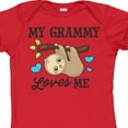 thumbnail image 4 of Inktastic My Grammy Loves Me with Sloth and Hearts Boys or Girls Baby Bodysuit, 4 of 5
