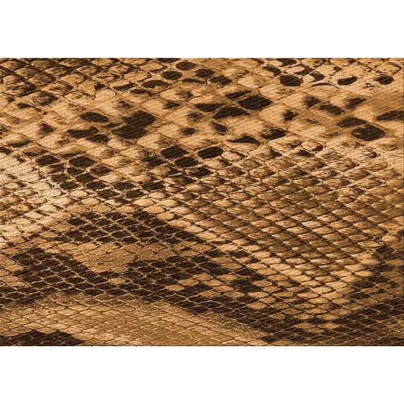 Ahgly Company Machine Washable Indoor Rectangle Transitional Red Brown Area Rugs, 2' x 3'