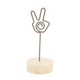 thumbnail image 1 of 6Pcs Table Number Holder Hand Signal Gesture Modeling Convenient Practical Beech Material Photo Table ClipGesture 2, 1 of 3
