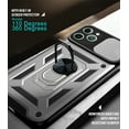thumbnail image 6 of For Apple iPhone 11 Pro Case, Ring Kickstand Magnetic & Slide Camera Protector Military-Grade Hybrid Rugged Drop Protection Phone Cover, 6 of 7