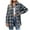 Z-Navy, variant on Womens Button Down Flannel Shirts Oversized Long Sleeve Plaid Shackets Casual Blouse Fall Tops 2025 (Z-Navy, XXL)