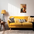 thumbnail image 3 of ZHONGYUTONG Black Cat Wall Art Canvas Cat and Sunflower Pictures Wall Decor Vintage Painting Animal Poster for Farmhouse Decor Framed (12.00" x 18.00"), 3 of 5