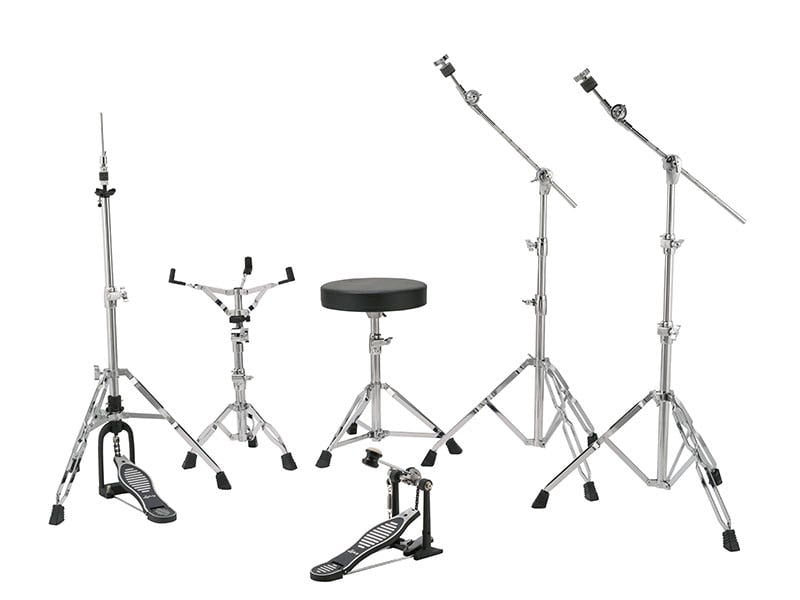 Ludwig Evolution 5-Piece Drum Set w/Hardware, 22" Kick, Cherry