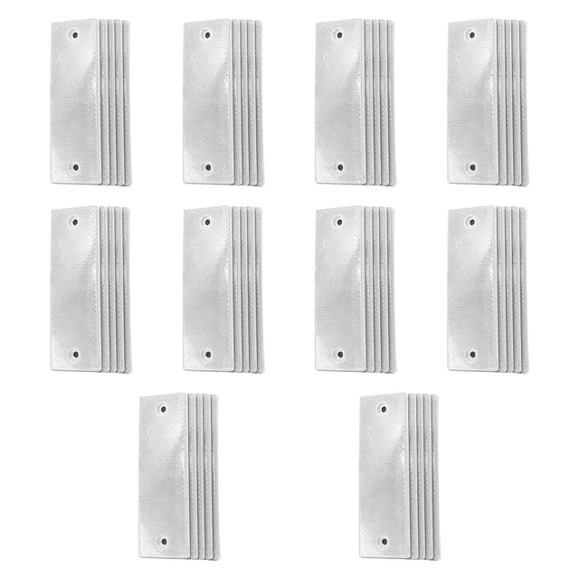 50 Uds pegatina reflectora genérica para coche pegatina de advertencia de precaución segura reflectores rectangulares placa de advertencia reflectante para camiones