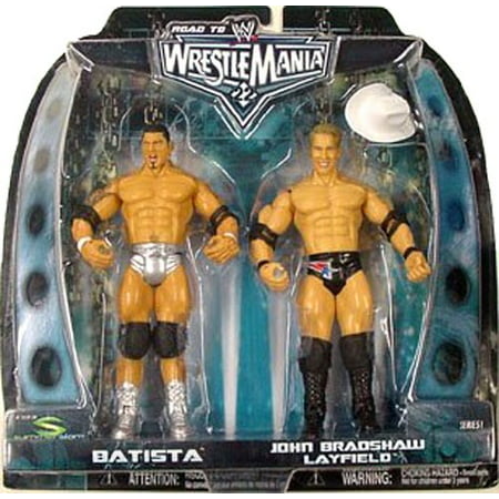 WWE Wrestling Road to WrestleMania 22 Series 1 Batista vs. JBL Action Figure 2-Pack