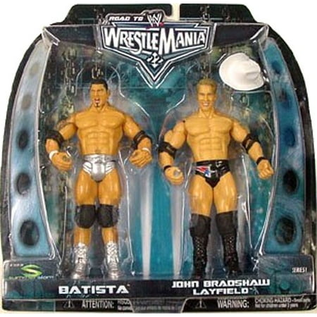 - WWE Wrestling Road to WrestleMania 22 Series 1 Batista vs. JBL Action Figure 2-Pack