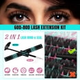 thumbnail image 4 of Kit de racimos de pestañas AMZGIRL LASH 320 piezas 60D 80D con herramientas, 4 of 8