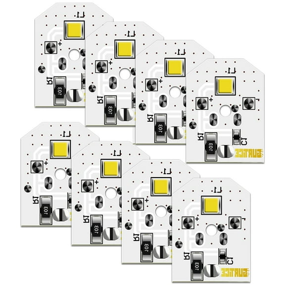 New Upgraded 8 Pack WR55X11132 WR55X25754 LED Light Compatible for GE Refrigerator LED Light Replacement WR55X30602 WR55X26486 PS4704284 EAP12172918 AP6261806 3033142