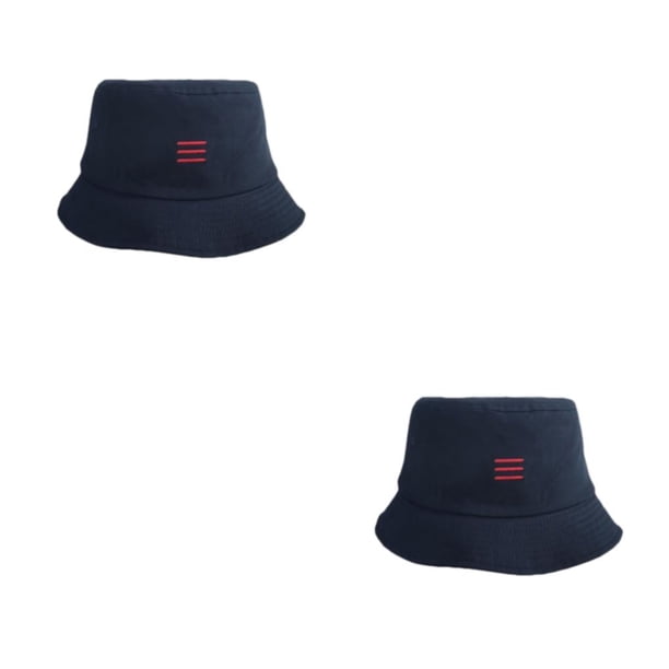 Jumpingount FÁCIL DE LLEVAR Gorra de pescador - Cabeza de moda TAMAÑO GRANDE Sombreros de cubo de gran tamaño Sombrero de pesca CÓMODO GRAN etiqueta roja negra XXL,1 2piezas
