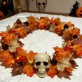 thumbnail image 5 of Lighted Maple Leaf Vine, 118in Artificial Fall Garland with LED Lights for Thanksgiving, Halloween, and Home Interior Decor, 5 of 9
