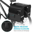 thumbnail image 2 of 28L Water Resistant Bicycle Rear Seat Carrier Bag Rack Trunk Bags Bike Commuter Bag Pannier, 2 of 8
