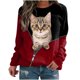 thumbnail image 1 of Camisas de mujer con estampado gráfico de manga larga con cuello redondo, sudadera, suéter, tops cómodos Fridja  hkj4546, 1 of 4