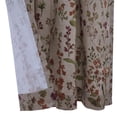 thumbnail image 4 of Rosie Textured Cotton Floral Print Curtain Panel - Pair each 50" x 63" in Linen, 4 of 6