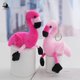 thumbnail image 2 of Muñeco de peluche suave de flamenco de 15 cm, bonito llavero con forma de mochila, colgante, adorno de regalo, 2 of 5