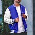 thumbnail image 5 of WUWUQF Varsity Jacket Men, Men's Varsity Baseball Jacket Casual Boys College Lightweight Jacket Coat, 5 of 9
