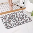 thumbnail image 4 of White and Pink Of Leopard Print Bathroom Rugs Mat,Non Slip Microfiber Bathroom Rug,Rubber Backing,Soft Bathroom Mats for Bathroom Floor,Tub and Shower,17x27in(43x68cm), 4 of 5