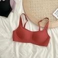 thumbnail image 4 of Sujetador sin costuras Sonducket Ropa interior Acolchado Libre Comodidad Inalámbrico Deporte color cerezas AP016889-05, 4 of 6