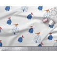 thumbnail image 2 of Soimoi Polyester Crepe Fabric Dot & Lotus Block Printed Fabric 1 Yard 42 Inch Wide, 2 of 3