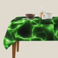 thumbnail image 3 of Wukai Green Lightning Waterproof Tablecloth for Kitchen Dining, Fits Square Tables for 2-4 Seats -54"x54", 3 of 7