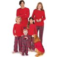 thumbnail image 1 of Ensemble de Pyjama de Noël Assorti en Flanelle Rouge à Carreaux Stewart pour la Famille, 1 of 5
