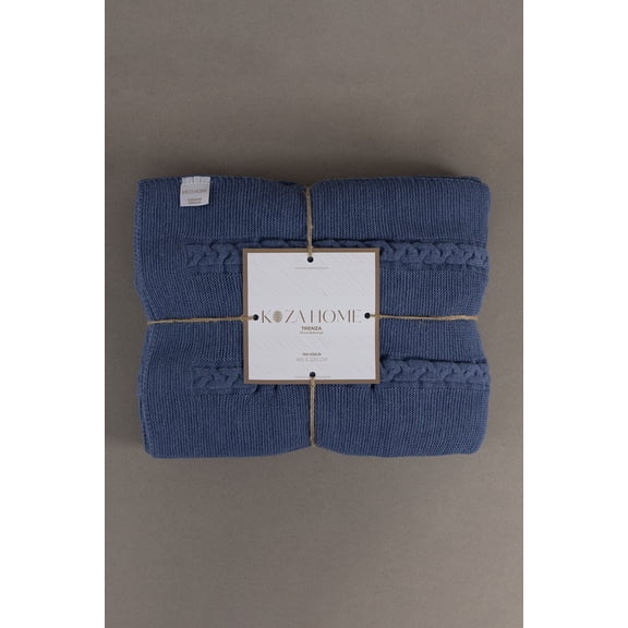 Koza Home Trenza Indigo Single Blanket 160x220 15041 Single