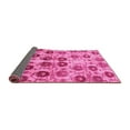 thumbnail image 2 of Ahgly Company Indoor Round Abstract Pink Modern Area Rugs, 8' Round, 2 of 4