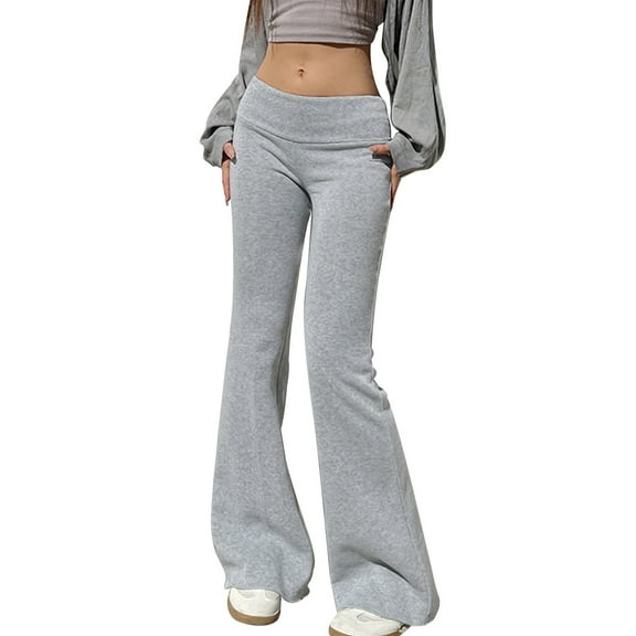 aidice Flare Leggings for Women Yoga Low Waisted Slim Fitting Sweatpants Workout Athletic Trousers