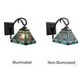 thumbnail image 5 of Radiance Goods Mission Tiffany-Style Blackish Bronze 1 Light Wall Sconce 8" Wide, 5 of 5