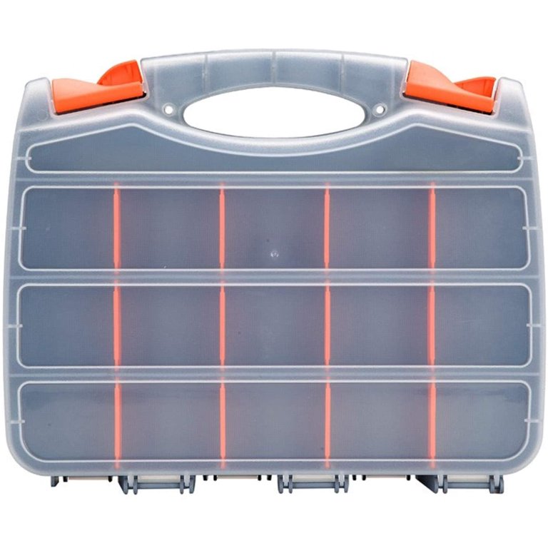 Double-Sided Adjustable Compartments Storage Container