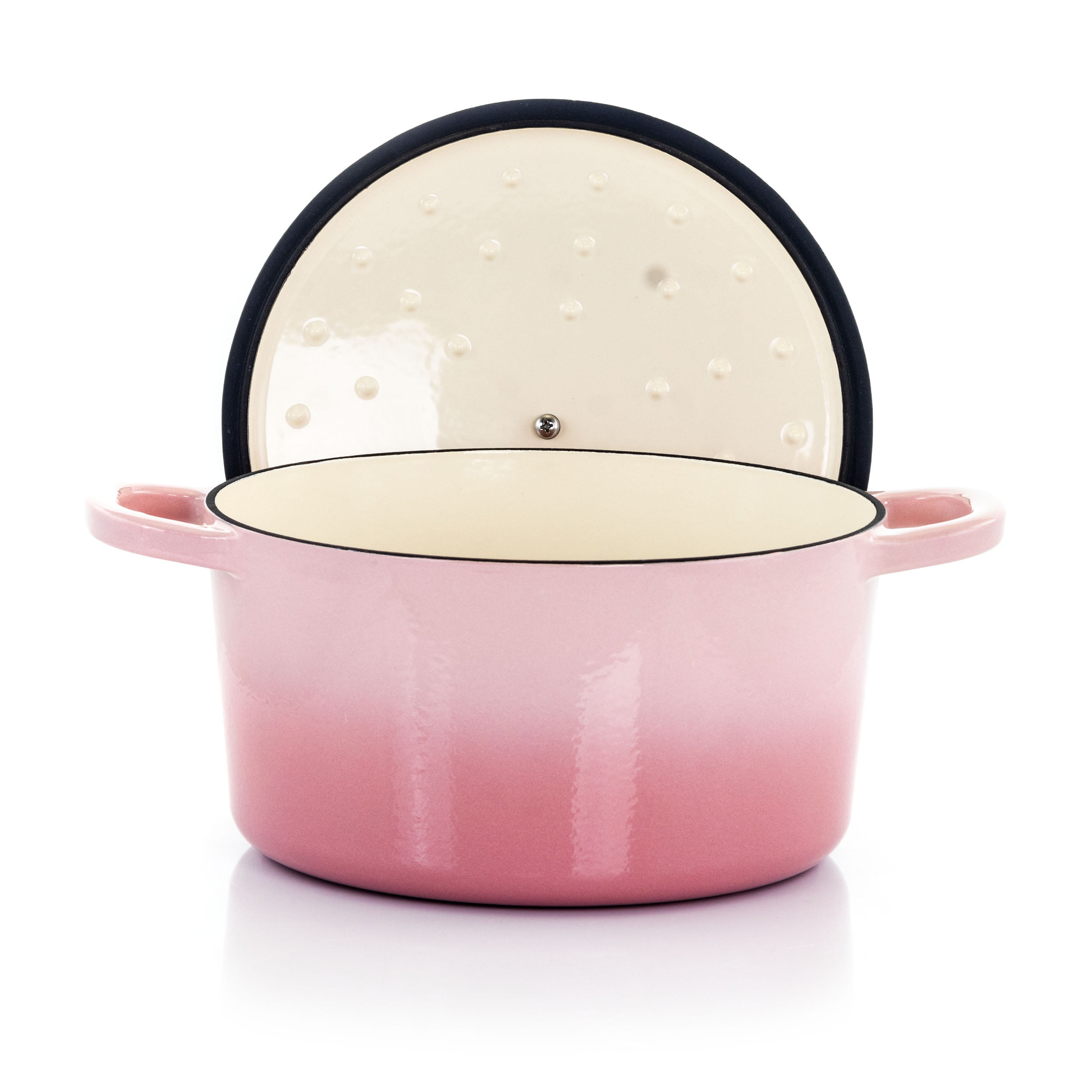 Crock-Pot Artisan 7 Quart Enamled Cast Iron Dutch Oven in Blush Pink -  Dishwasher Safe - Oven Safe in the Cooking Pots department at