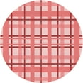 thumbnail image 1 of Ahgly Company Indoor Round Patterned Pastel Pink Area Rugs, 6' Round, 1 of 6