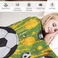 thumbnail image 3 of EastSmooth  Soccer Throw Blanket - Soccer Team Gift Blanket - Soccer Lover Gift - Blanket for Kids Adult Soft Quilt for Bed Couch Chair, 3 of 6