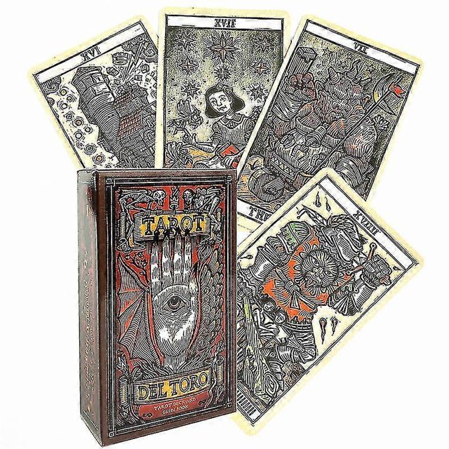 Juego de mesa de Tarot Del Toro, entretenimiento, adivinación creativa, con guía completa en inglés (PDF) para niños y adultos (78 piezas, TT104)