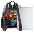 thumbnail image 3 of Balery Colorful Travel Luggage Gear Mochila de Cuero para Mujeres, Gran Capacidad, Bolsa de Viaje Multifuncional, Mochila de Cuero y Bolsa de Hombro para Mujeres, 3 of 4