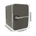 thumbnail image 2 of Wadada Mini Fridge for Bedroom - Car, Office Desk & College Dorm Room - 12v Portable Cooler & Warmer for Food, Drinks, Skincare, Beauty & Makeup - AC/DC Small Home Refrigerator with Glass Front, 2 of 6