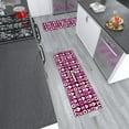 thumbnail image 2 of Ottomanson Hershey Kisses XO Machine Washable Non-Slip Rubberback 2x5 Runner Rug, 20"x 59", Pink, 2 of 6