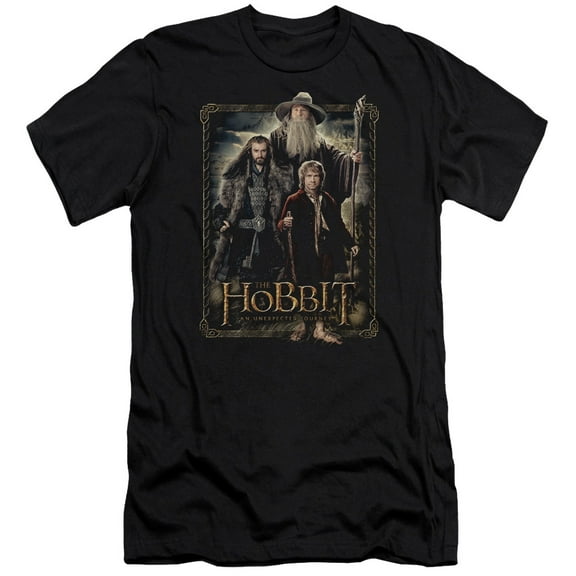 The Hobbit - The Three - Premium Slim Fit Short Sleeve Shirt - XX-Large