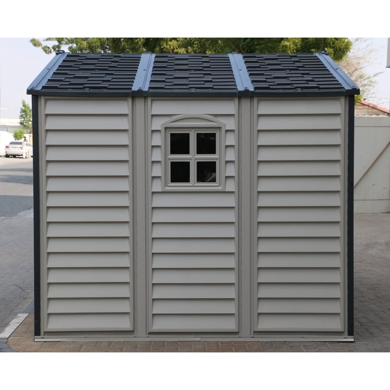 Duramax 10x8' Woodside Plus Vinyl Shed, All Weather Durable