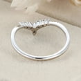 thumbnail image 5 of Eclet Jewels Marquise Cut 1.2 Ct Diamond Ring for Gifts - 14K White Gold Plated Ring - V Shape Wedding Engagement Ring for Women's - Silver Diamond Beautiful Special Occasion Rings - Graduation Gifts, 5 of 9