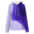 thumbnail image 4 of VEKDONE Outdoor Hoodie Sweatshirts for Women 2025 Clearance Sale Long Sleeve Tie-Dye Pullover Top with Pockets Teen Girl Fall Loose Fit Y2K Sweatshirt Purple M, 4 of 5