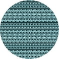 thumbnail image 1 of Ahgly Company Machine Washable Indoor Round Transitional Blue Lagoon Blue Area Rugs, 6' Round, 1 of 7