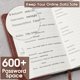 thumbnail image 5 of Libro de contraseñas WEMATE Password Keeper con bloqueo de más de 600 espacios, 5 of 8