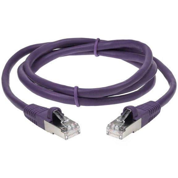 SF Cable Cat5e Shielded (STP) Ethernet Cable, 100 feet - Purple