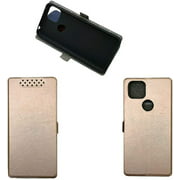 Case for TCL REVVL 4 Plus 5062 Case Cover,Case for T-Mobile REVVL 4+ 5062W 5062Z Case Flip Pu Leather Cover Pink Gold