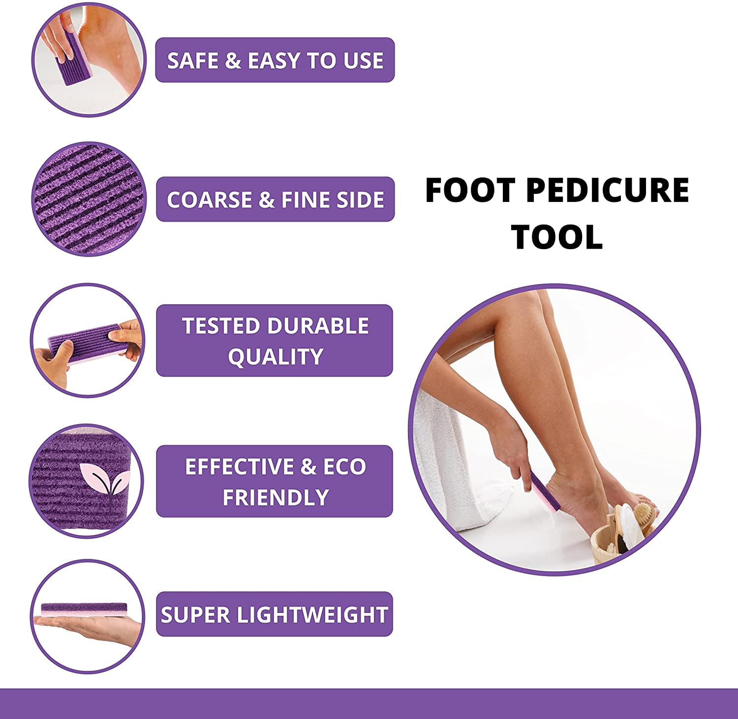 Buy Sunjoy Tech Pumice Stone for Feet Ultimate 2in1 Scrubber and