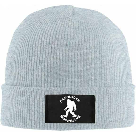 Sasquatch Research Unit Beanie Hat for Women Men Winter Hat Cuffed Winter Beanie Warm Skull Cap Plain Knit Hat Cap